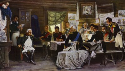 フィリーの軍事会議（カラーリトグラフ） 作： European School