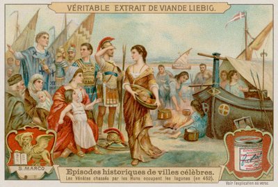 ベネチア人は452年にフン族によってラグーンに追い込まれた 作： European School