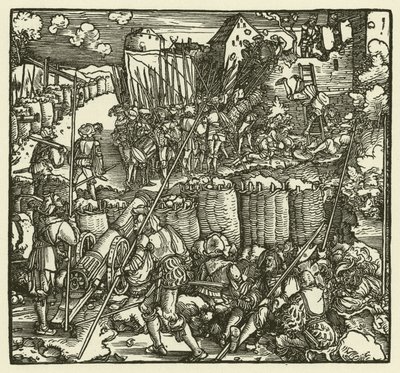 城の襲撃、1532年 作： European School