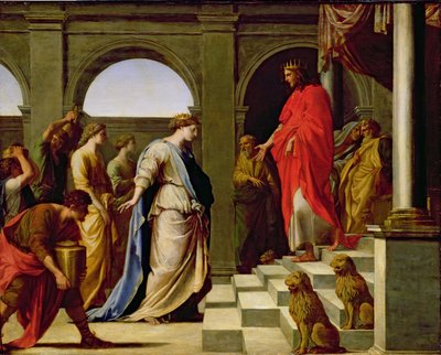 ソロモンとシバの女王、1650年 作： Eustache Le Sueur