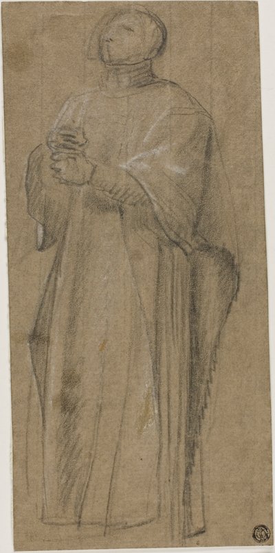 クロージャーを持つ司祭のための習作 作： Eustache Le Sueur