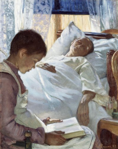 ブルーの反射、1887 作： Eva Bonnier