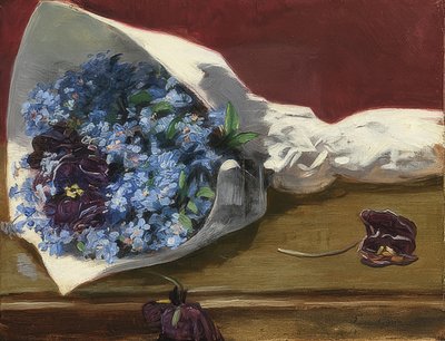 Blumenstrauß（花のブーケ）。 UM 1874 作： Eva Gonzalès