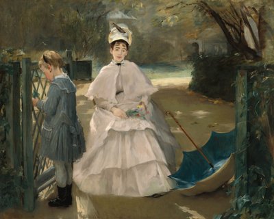 乳母と子供、18771878。 作： Eva Gonzalès
