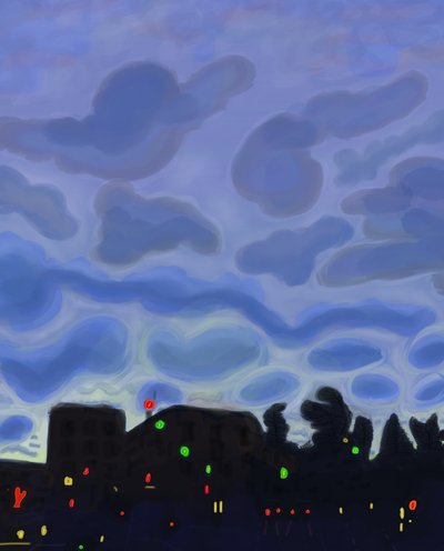 グランド・アーミー・プラザ、ブルックリン、2016年（iPadでApple pencilを使って手描きしたもの） 作： Evan Sklar