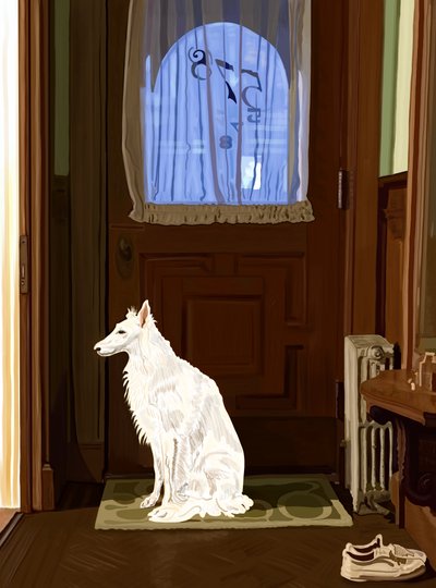 Penyy On Rug By Front Door Brooklyn（デジタルアート） 作： エヴァン・スクラー