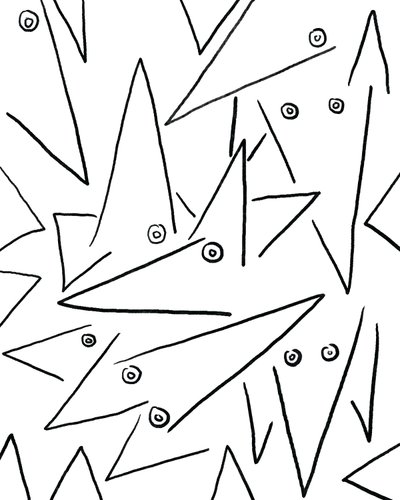 Too Many Dogs, c.2020-24（デジタルアート） 作： エヴァン・スクラー