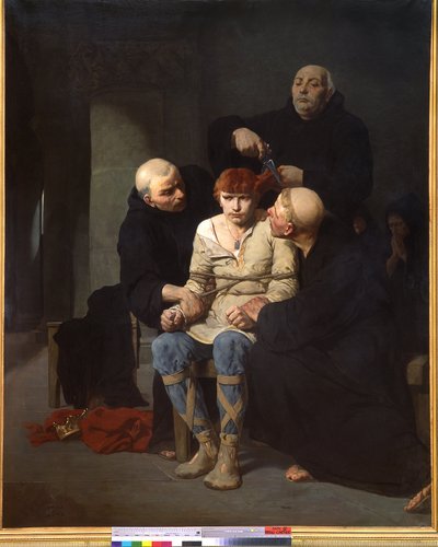 メロヴィング朝の最後 作： Evariste Vital Luminais