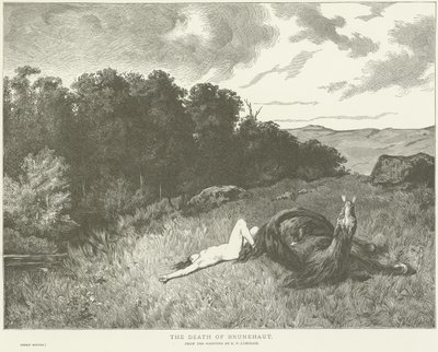 ブルネホートの死 作： Evariste Vital Luminais