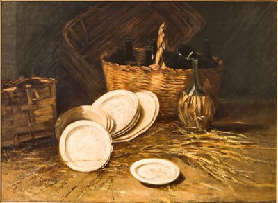 静物（キャンバスに油彩） 作： Evaristo Cappelli