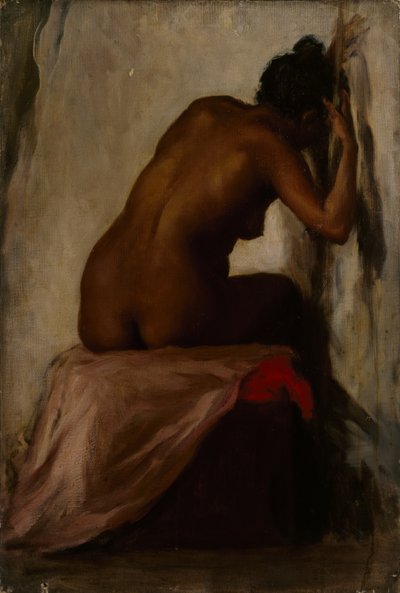 座る女性像、1898年頃[LDUCS-5186] 作： Evelyn Cheston