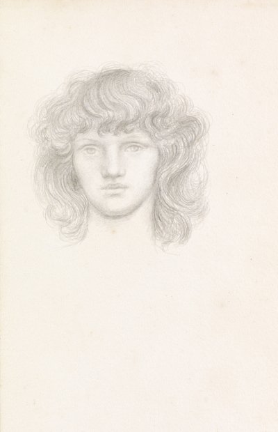 少女の頭 作： Evelyn De Morgan