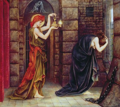 絶望の刑務所での希望 作： Evelyn De Morgan