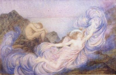 トワイライト（油彩・キャンバス） 作： Evelyn De Morgan