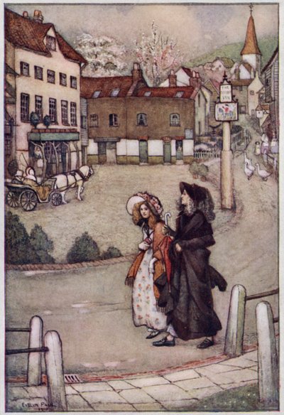 Gaskell夫人によるCranfordのイラスト（カラーリソ） 作： Evelyn Paul