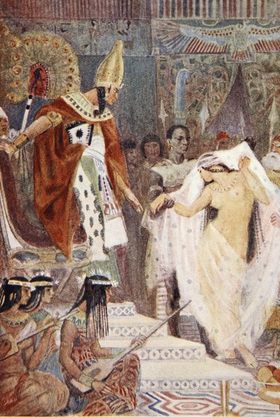 ルイス・スペンスによる「古代エジプトの神話」の挿絵 作： Evelyn Paul