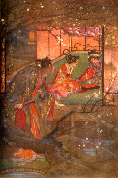 「足利将軍宮の加藤佐右衛門」、1912年。 作： Evelyn Paul