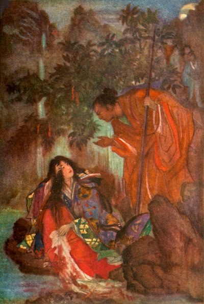 「頼光と魔法にかけられた乙女」、1912 年。 作： Evelyn Paul