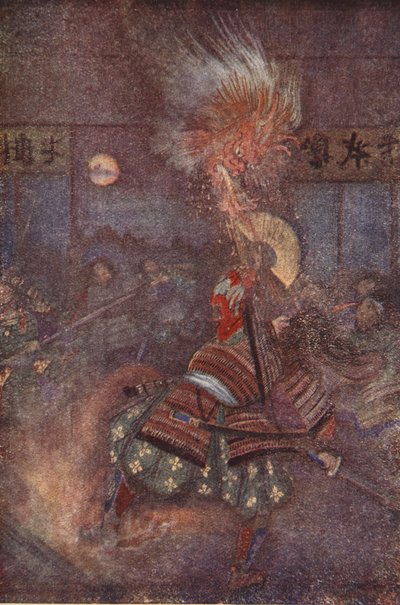 大江山の鬼を退治する頼光、F・ハドランド・デイヴィス作「日本の神話と伝説」より 作： Evelyn Paul