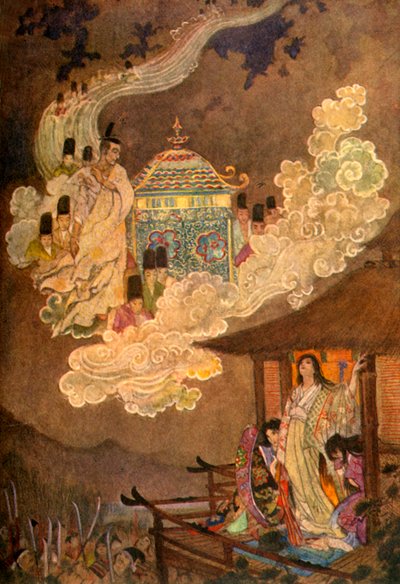 「月人はかぐや姫を要求する」、1912年。 作： Evelyn Paul