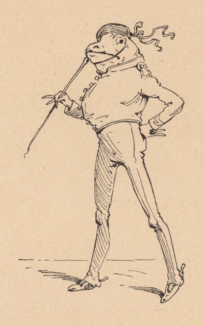 カエルは彼がウイングを行くだろう 作： Evelyn Stuart Hardy
