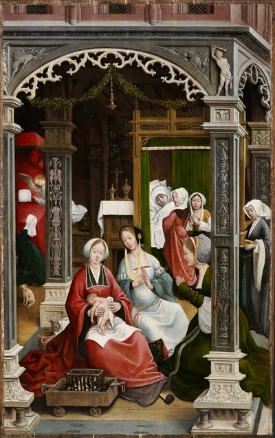 1517 年の聖ロックの生活の場面。 作： Everaert Orley