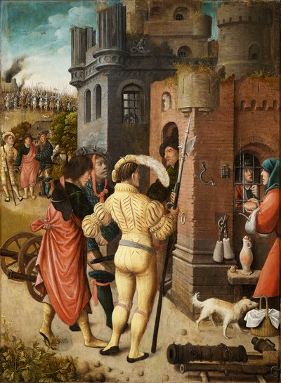 1517 年の聖ロックの生活の場面。 作： Everaert Orley