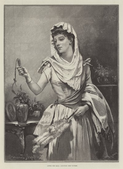ボールの後、彼女の犠牲者を数える 作： Everard Hopkins