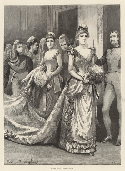 女王の応接室で 作： Everard Hopkins