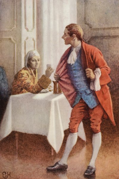 ローレンス・スターンによる感傷的な旅のイラスト 作： Everard Hopkins