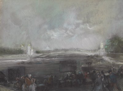 アレキサンダー橋、パリ 作： Everett Shinn