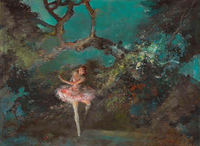 舞台上のバレエガール 作： Everett Shinn