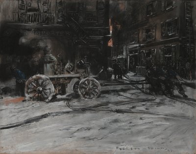 火災シーン 作： Everett Shinn