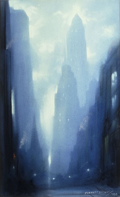 夜のニューヨーク 作： Everett Shinn