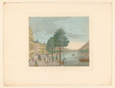 アムステルダムのシュピーゲル通りにあるヘレングラハトの眺め Vue du Heere-Gracht, Prize du Spiegel-Straat jusqu