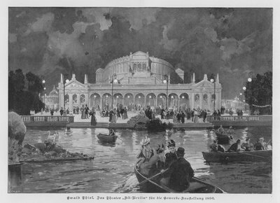 ドイツ・ベルリン大工業博覧会のために建設されたアルト・ベルリン・シアター 作： Ewald Thiel