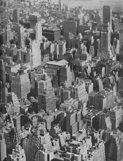 建築におけるアメリカの業績の奇跡、c1935 作： Ewing Galloway