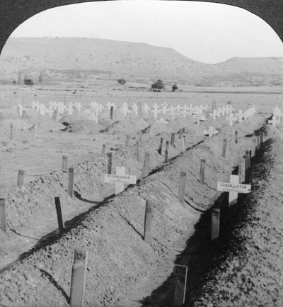 聖母墓地、レディスミス、ナタール、南アフリカ。 作： Excelsior Stereoscopic Tours