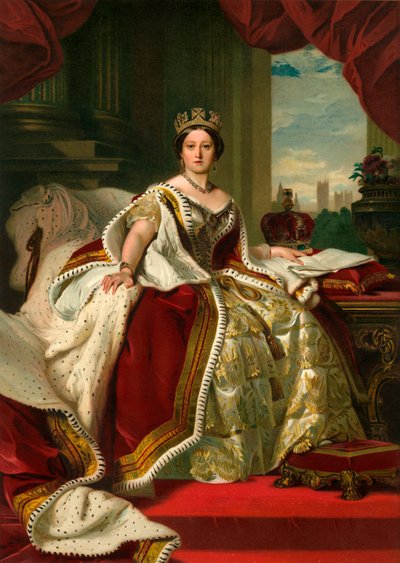 女王陛下、彼女の国家ローブ、1859年、c1897 作： Eyre and Spottiswoode