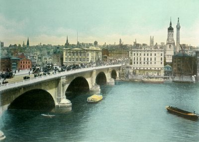 ロンドン橋、c1900年代。 作： Eyre and Spottiswoode