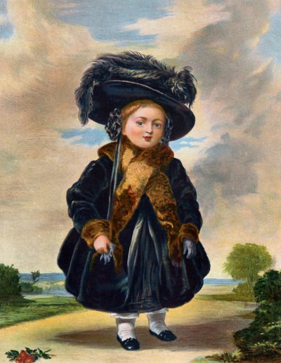 ビクトリア女王1819-1901、4歳、19世紀。 作： Eyre and Spottiswoode