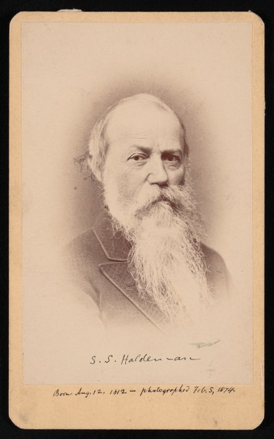 1874 年 2 月 5 日、Samuel Stehman Haldeman 1812-1880 の肖像。 作： FA Wenderoth and Co
