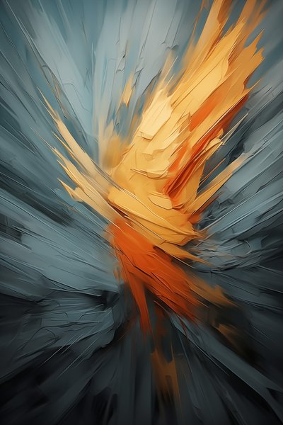 抽象的な究極のアート、寝室とリビングルームの壁飾り、キャンバスアートプリント 作： F. Abderrahim
