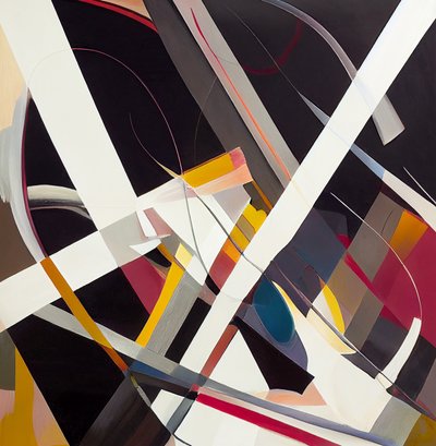 現代抽象画、壁掛けアートプリント 作： F. Abderrahim