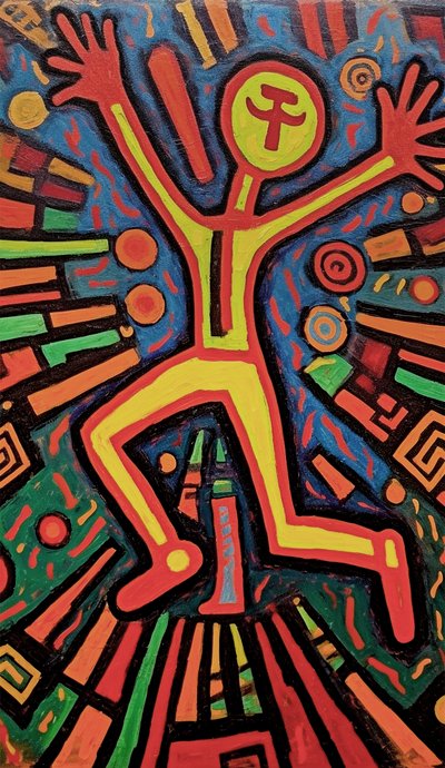 ネイティブ具象絵画、ナイーブ額装壁アートプリント オンデマンド販売 作： F. Abderrahim