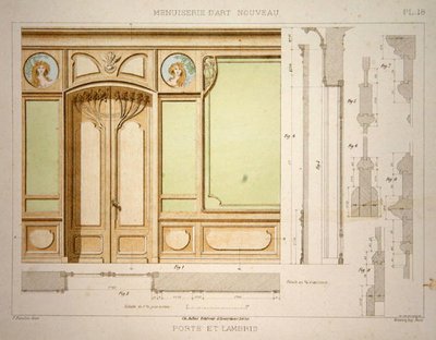 1900年頃に出版された「Menuiserie d