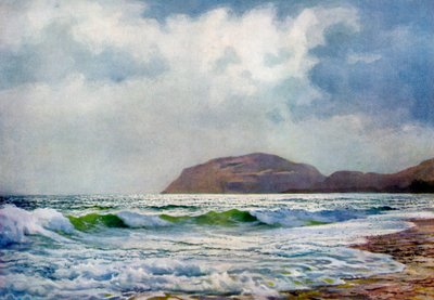 ウェールズのランディドノー近くの嵐の日、1924-1926年 作： F. C. Varley