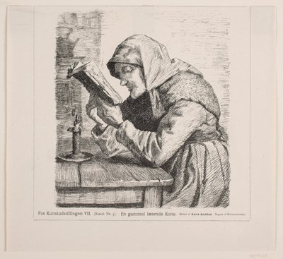 老読書妻 作： F. Hendriksen