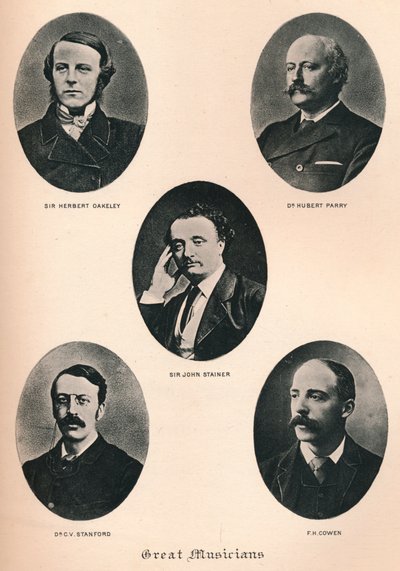 偉大なミュージシャン-プレートXI、c1880、1895 作： F. Jenkins Heliog