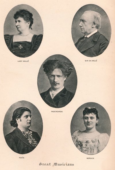 偉大なミュージシャン-プレートX.、c1880、1895 作： F. Jenkins Heliog